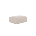 Pouf en textile beige moderne